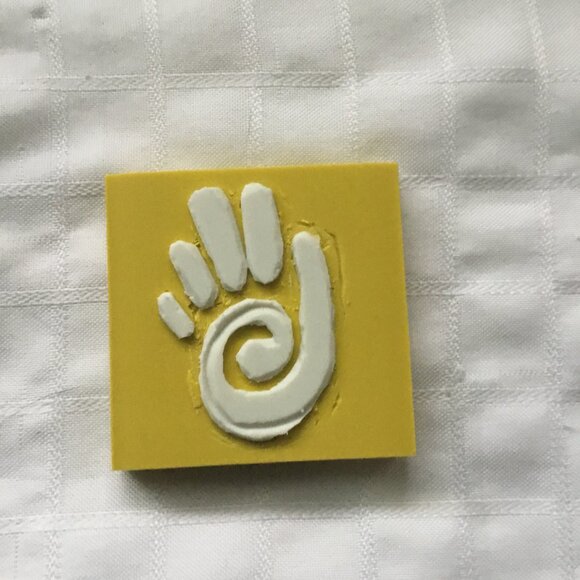 Two sides hand made rubber stamp - Picture 2 of 4